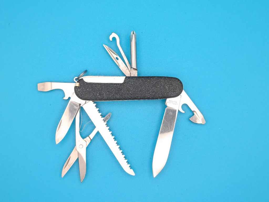 Custom Victorinox Fieldmaster Galaxy Black Swiss Army Knife Multi Tool!