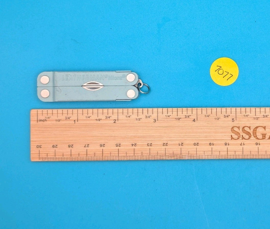 Leatherman Micra Multi-Tool, Knife, Scissors, Key Ring, Teal Blue!