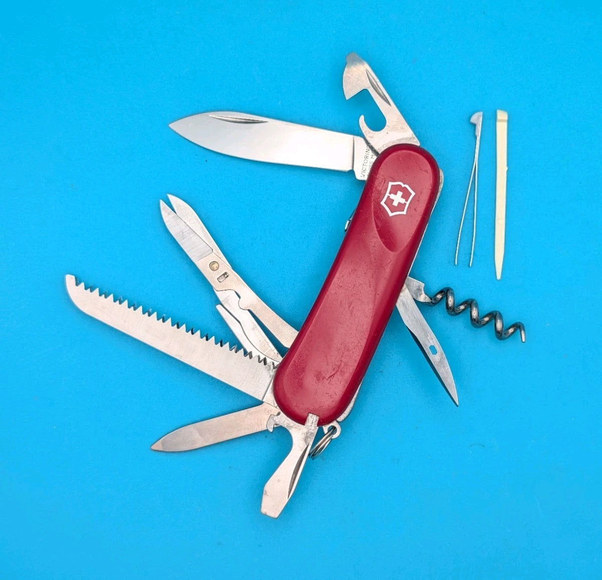 Victorinox Evo S17 Red Swiss Army Knife Multi Tool! With Locking Main Blade!