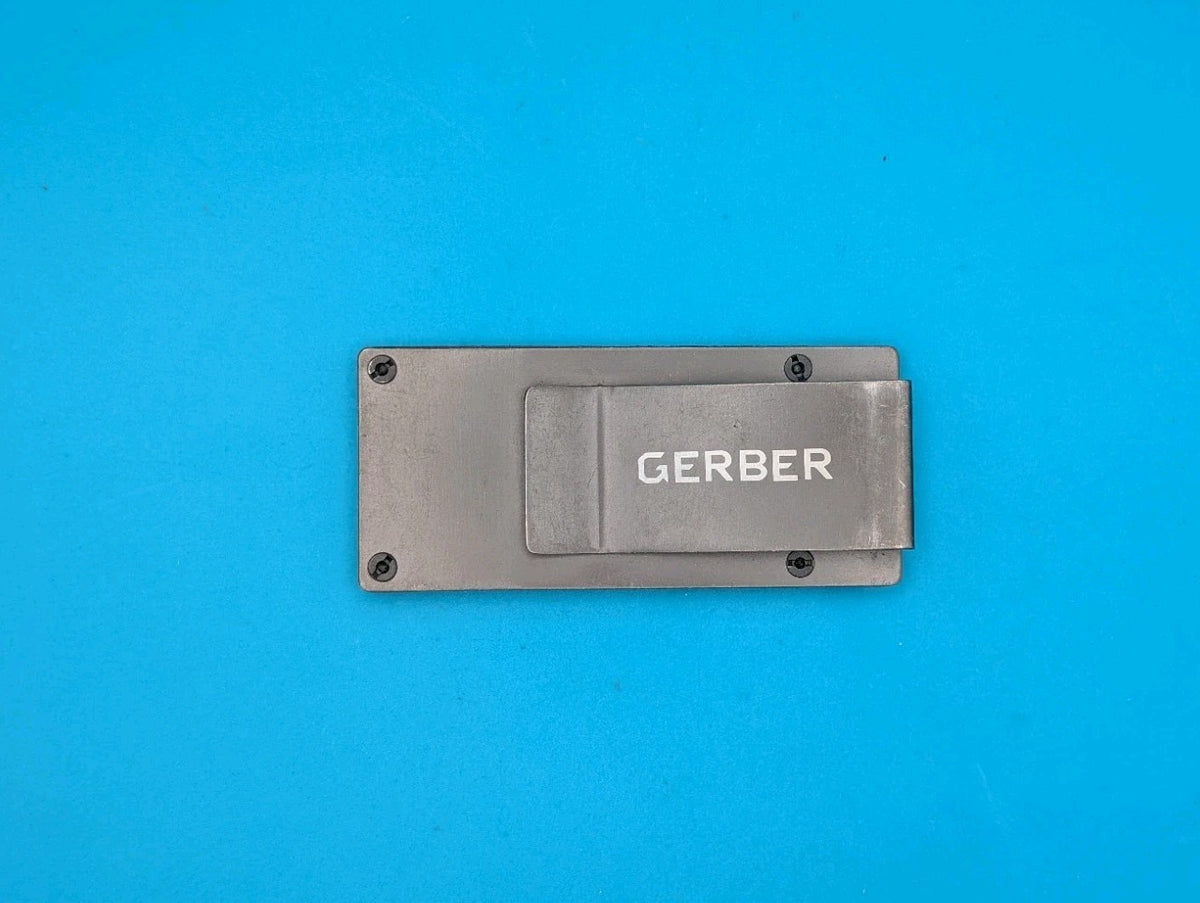 Gerber GDC Money Clip Knife Finger Loop EDC Credit Card Holder G10
