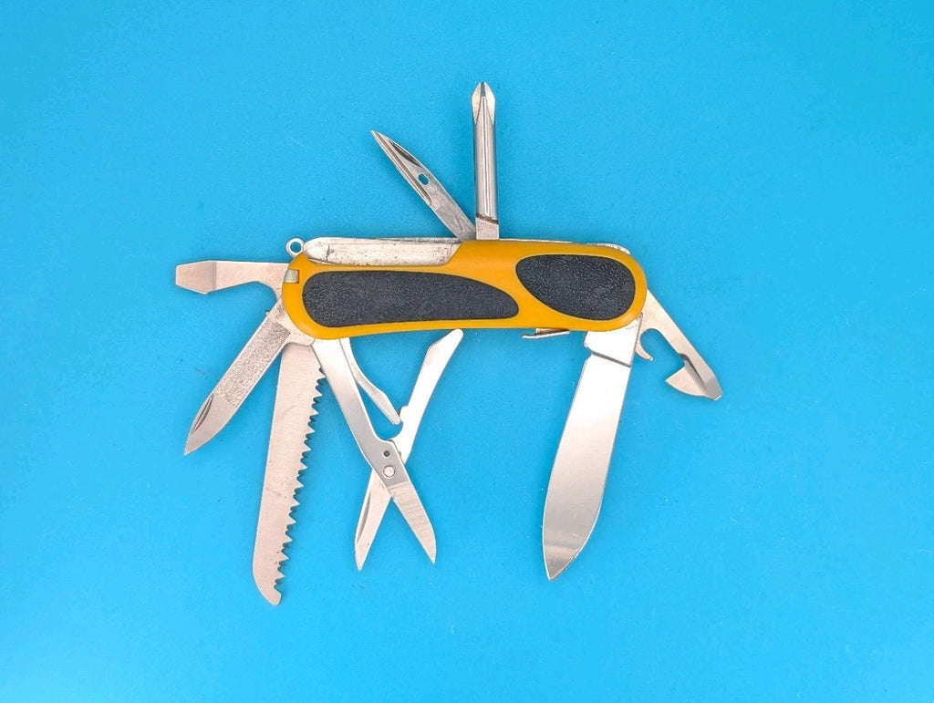 Victorinox EvoGrip S18 Yellow & Black Swiss Army Knife Multi Tool!