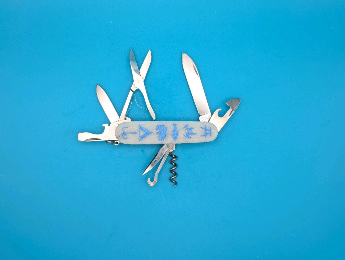 Custom Victorinox Climber Glow in the Dark Swiss Army Knife Multi Tool!