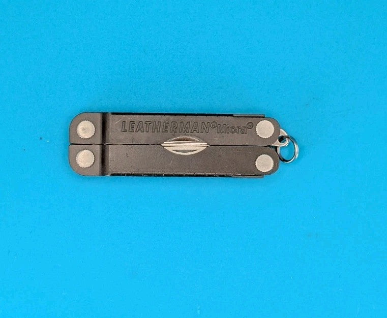 Leatherman Micra Multi-Tool, Knife, Scissors, Key Ring, Gray!