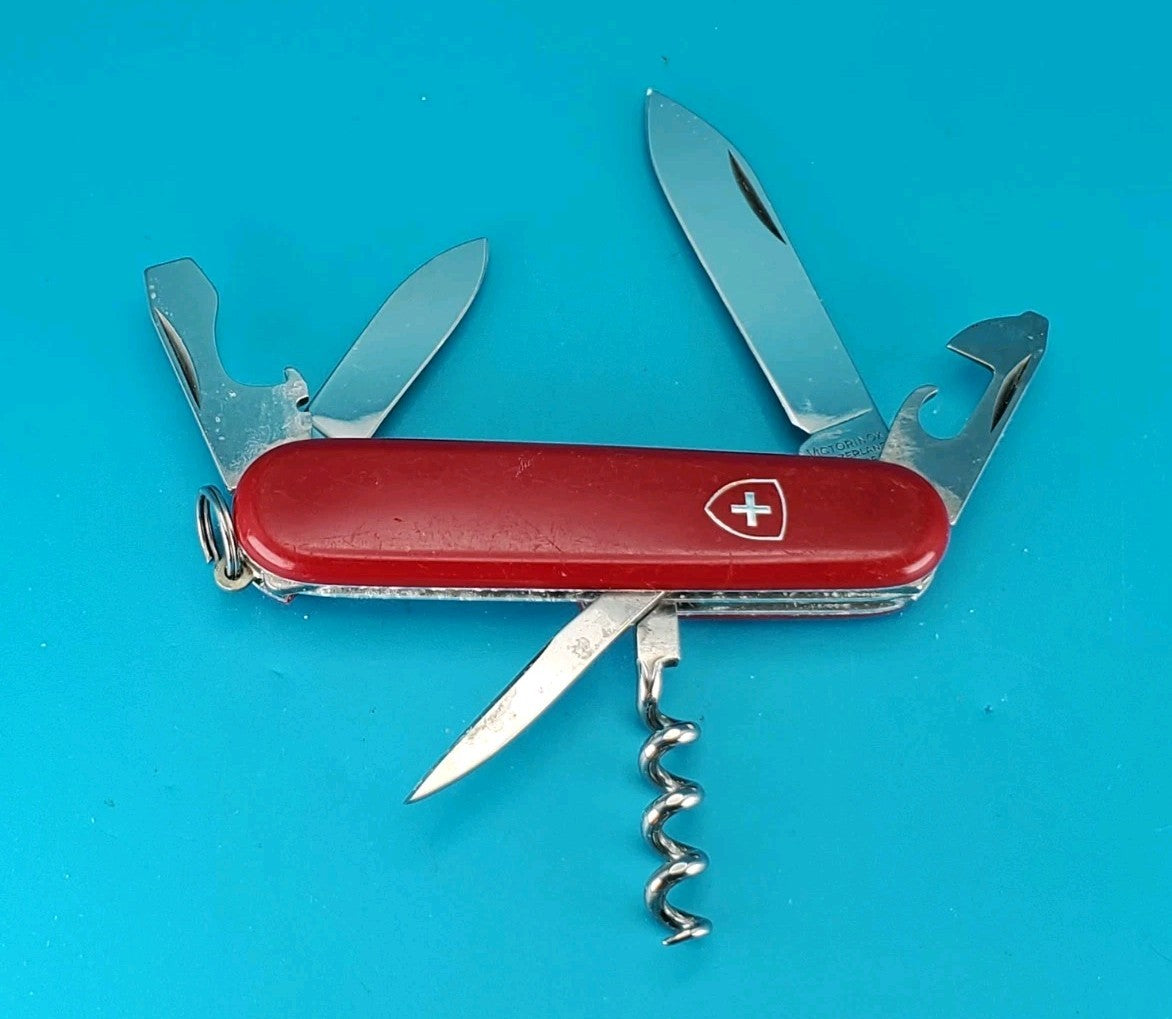 Vintage Victorinox Economy Recruit Swiss Army Knife Multi Tool, 84mm