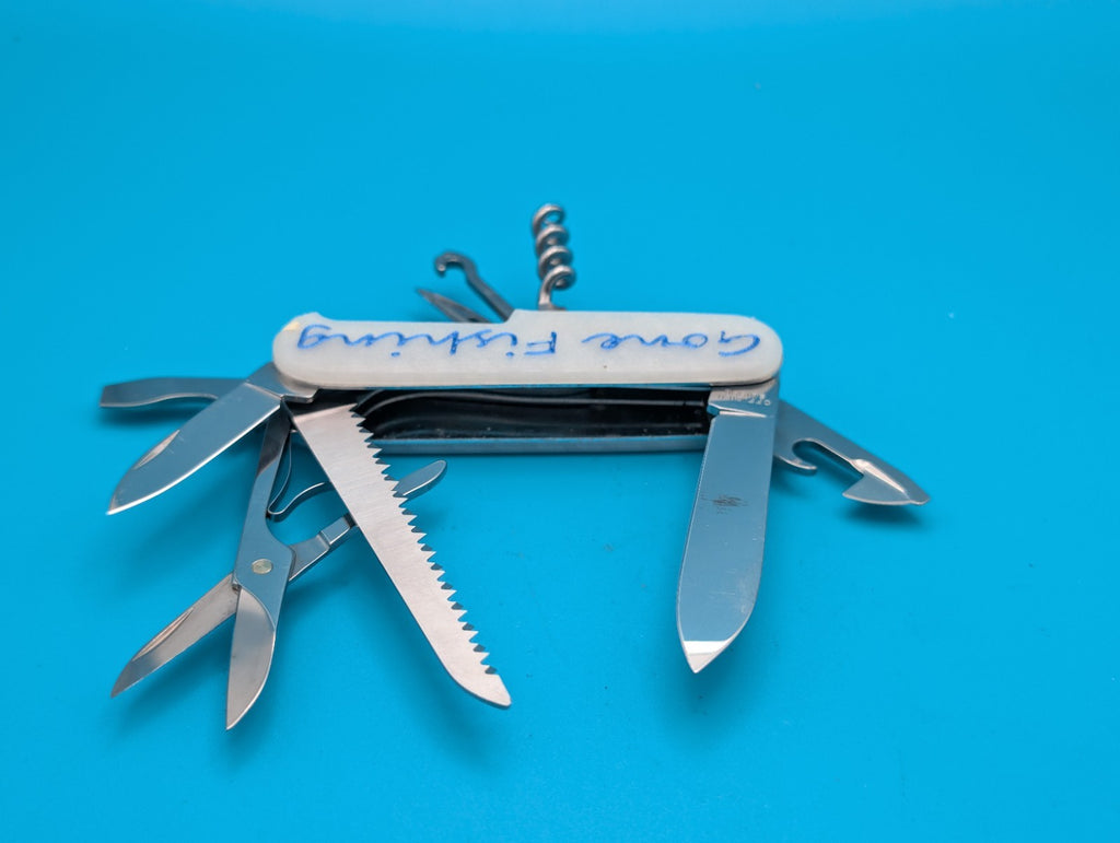 Custom Victorinox Huntsman Glow in the Dark Swiss Army Knife Multi Tool!