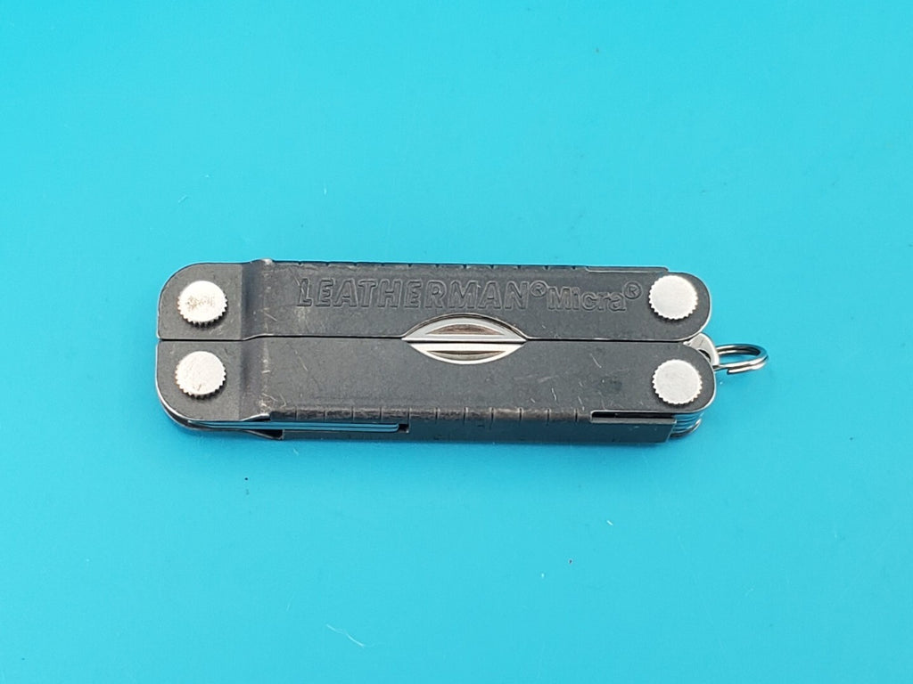 Leatherman Micra Multi-Tool, Knife, Scissors, Key Ring, Gray!