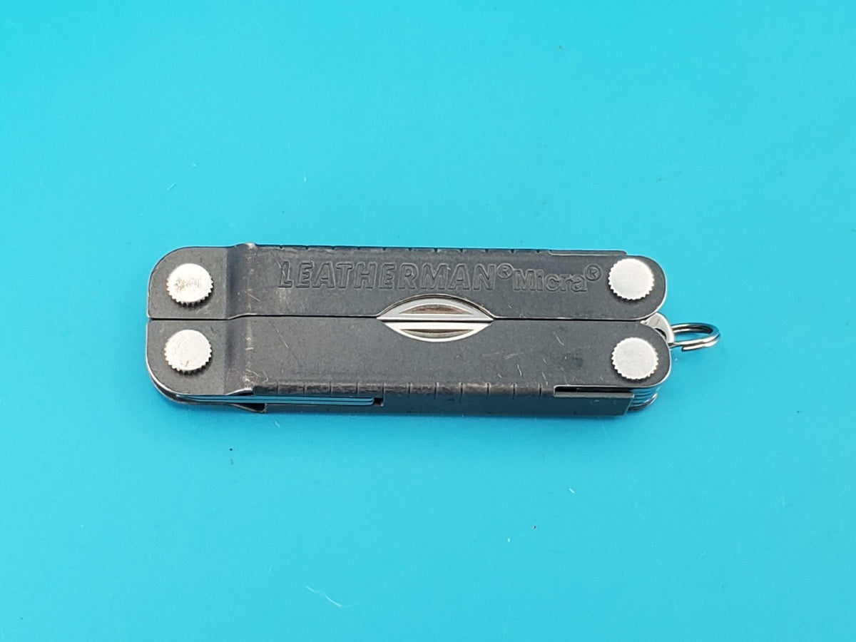 Leatherman Micra Multi-Tool, Knife, Scissors, Key Ring, Gray!