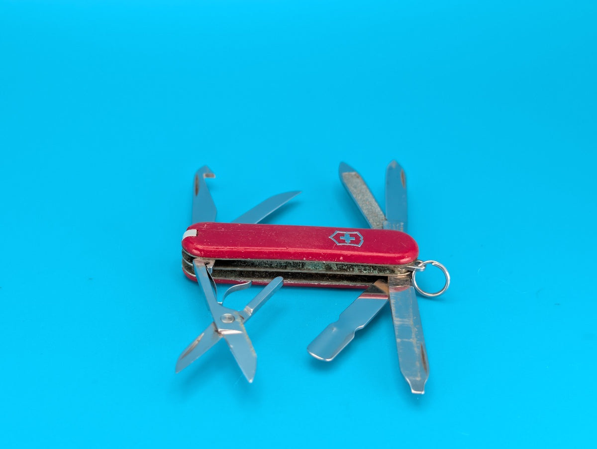Victorinox Original MiniChamp Swiss Army Knife Multi Tool! RED!
