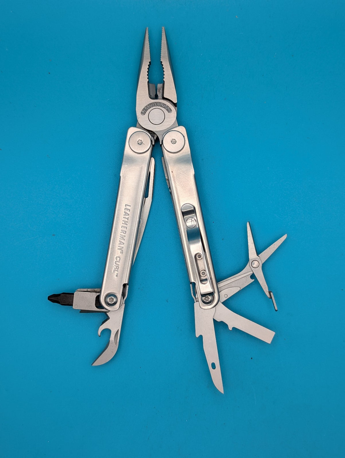 Leatherman Curl Stainless Steel Knife Pliers Multi-Tool! *WESTERN STAR*