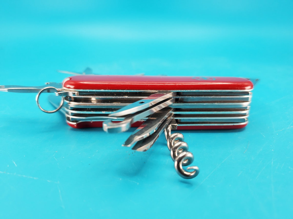 Victorinox Custom Ranger Swiss Army Knife Red Multi-Tool! With Fish Scaler!