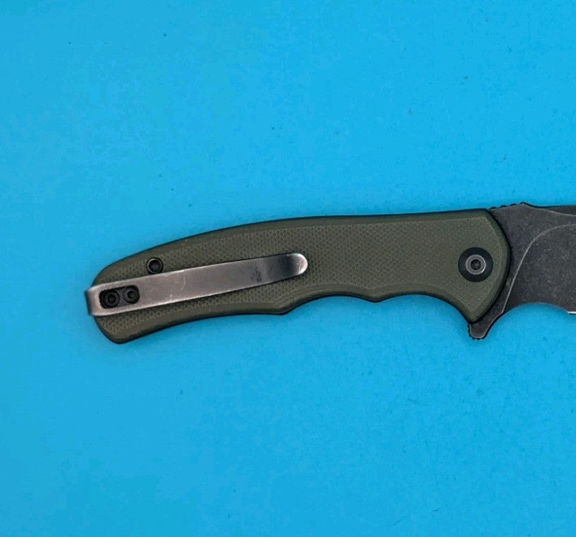 Civivi Mini Praxis Flipper Pocket Knife Liner Lock Plain Edge Blade! Olive Green