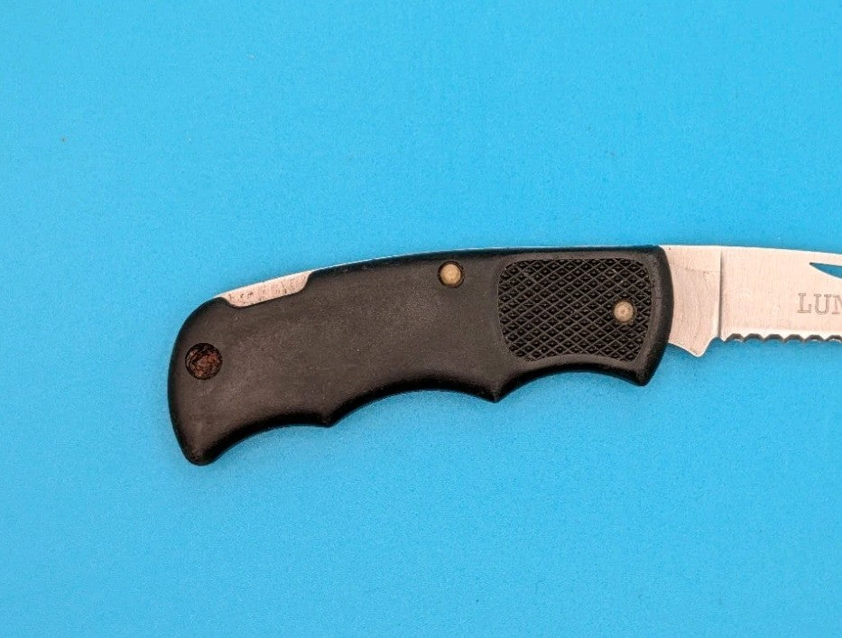 Cutco 1886 Serrated Edge Blade USA Lockback Knife! Black Handle! *LUND*