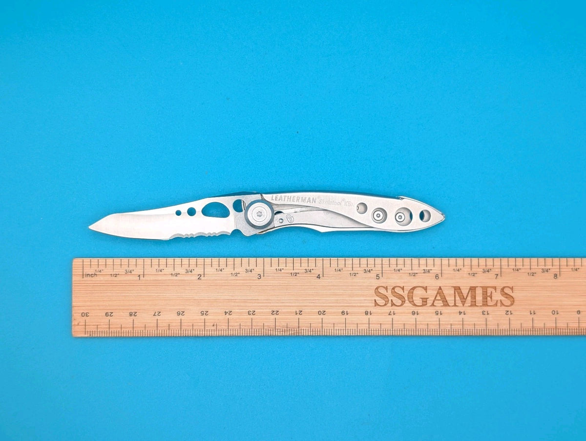Leatherman Skeletool KBX Pocket Knife w/ Bottle Opener, SILVER!