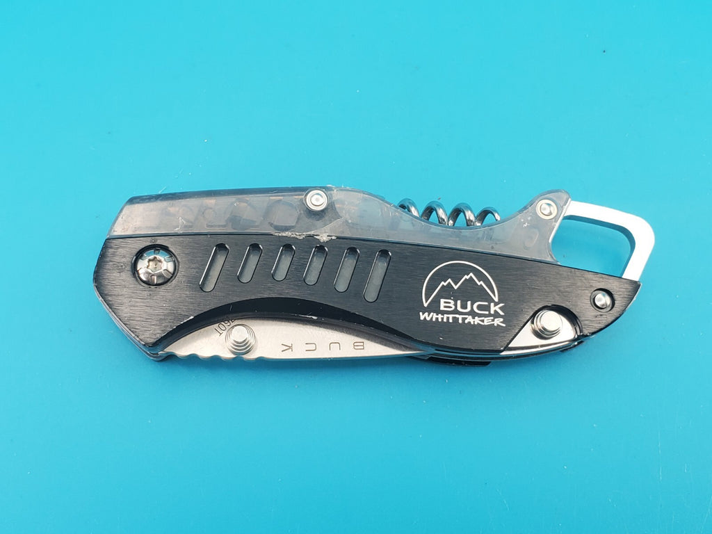 Buck Whittaker 760T Folding Pocket Knife Multi Tool Corkscrew