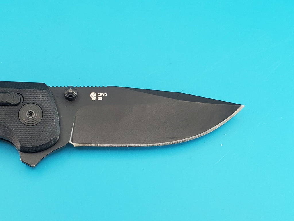 Sog Terminus XR 2.95" D2 Steel Blade Solid Black Folding Knife!