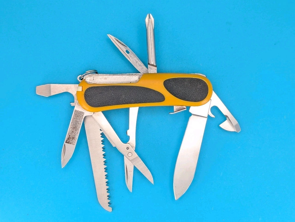 Victorinox EvoGrip S18 Yellow & Black Swiss Army Knife Multi Tool!