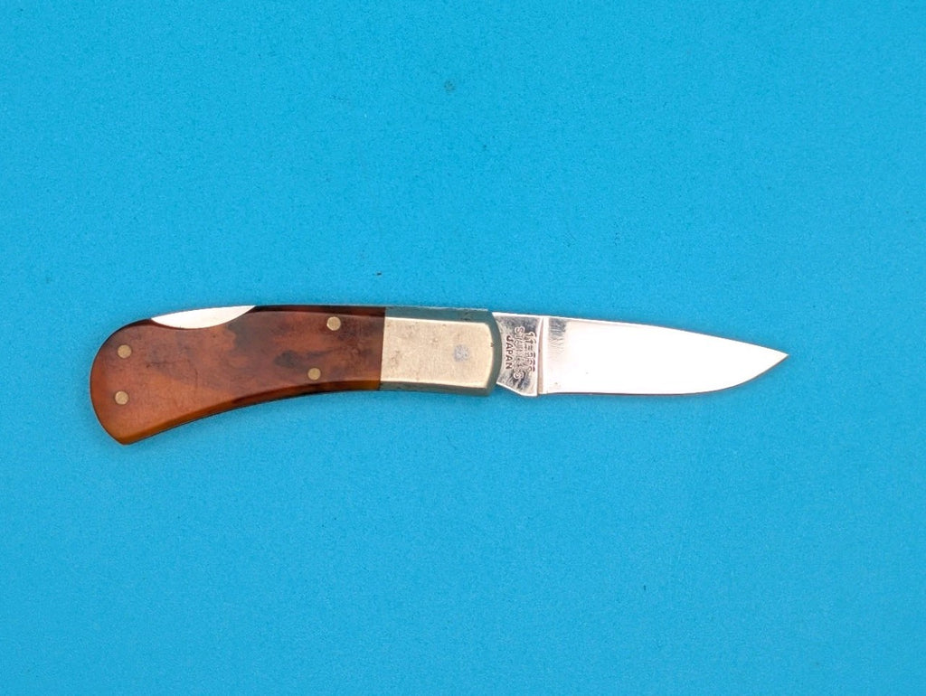 Vintage Edgemark Cavalier Pocket Knife 11-332 Stainless Lockback Japan