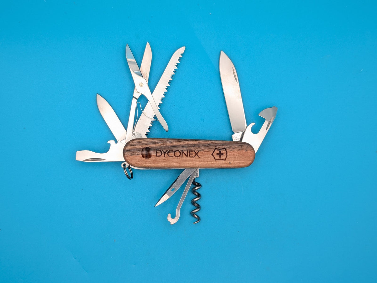 Victorinox Huntsman Wood Swiss Army Knife Multi Tool!