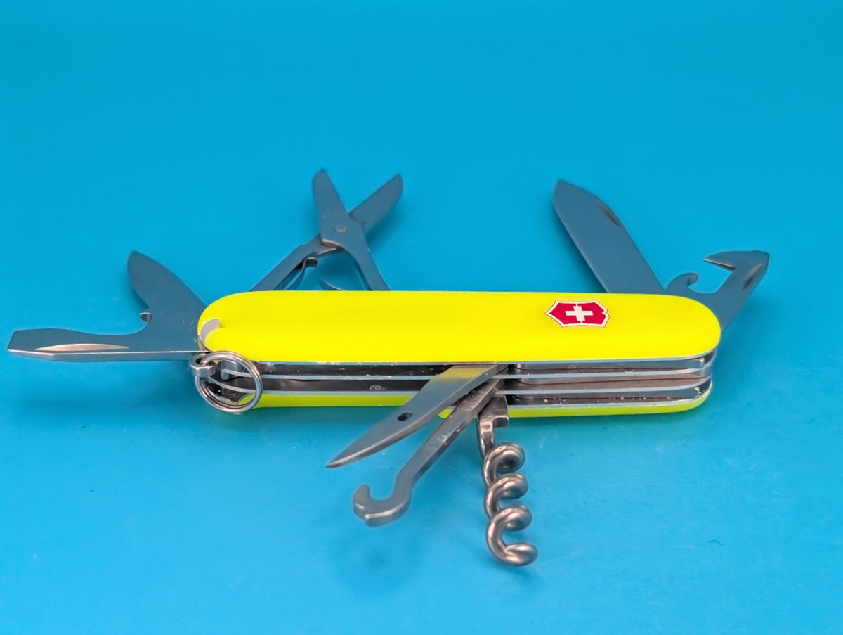 Victorinox Climber Stayglow Swiss Army Knife Multi Tool! *ARIA DESAI*