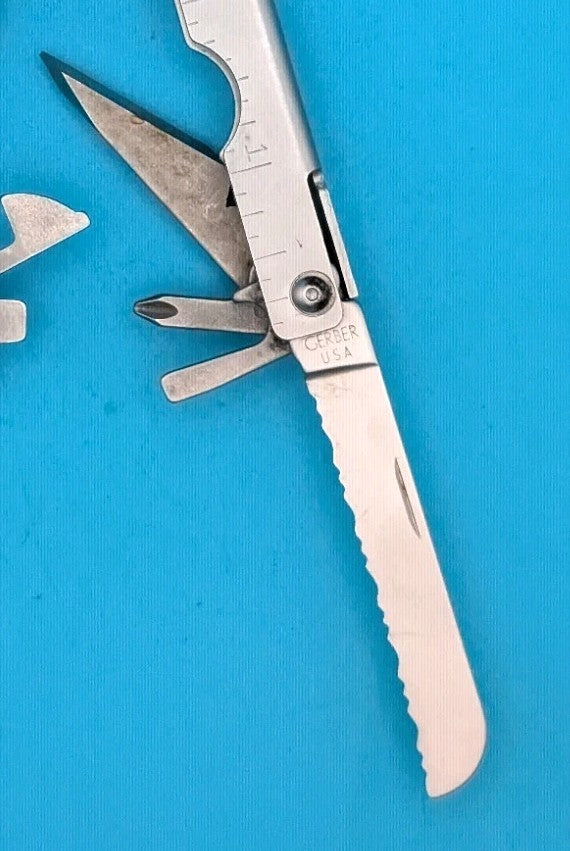 Vintage Gerber Stainless Steel Bluntnose MP400 Multi-Tool Pliers! With Sheath!