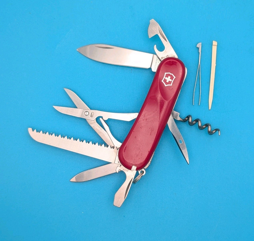 Victorinox Delemont Evo 17 Swiss Army Knife Multi Tool! 85mm Red