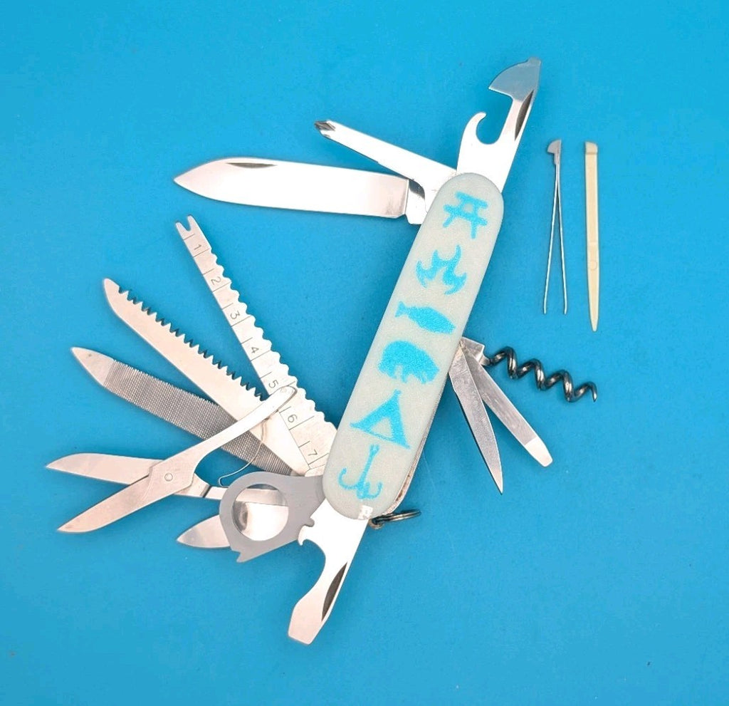 Custom Victorinox Champion Glow in the Dark Swiss Army Knife Multi Tool!