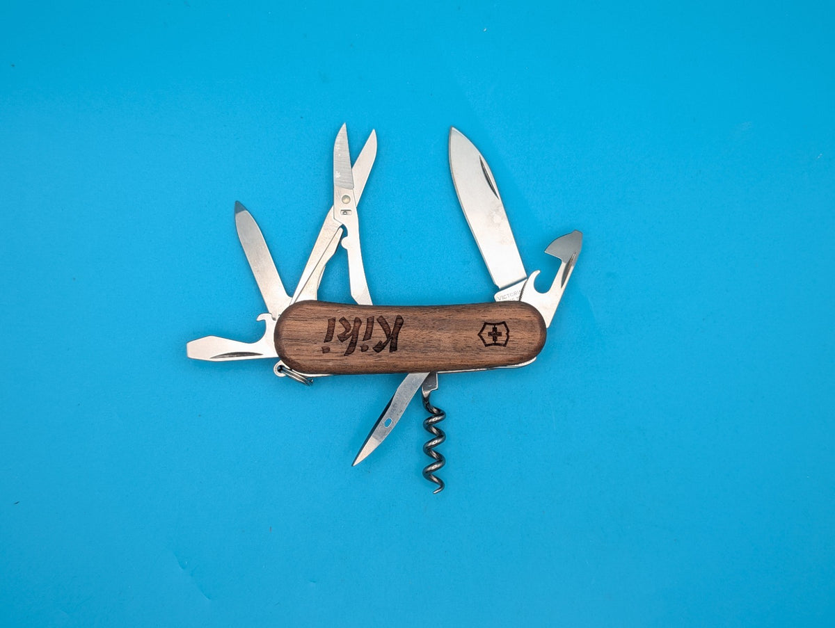 Victorinox Delemont EvoWood 14 85mm Swiss Army Knife Multi-Tool! *KIKI*