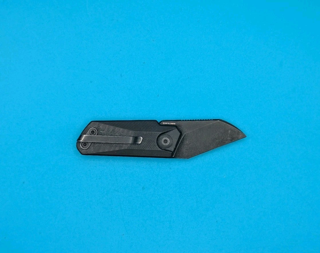 CIVIVI Ki-V Slip Joint Knife C2108B Black Stonewash 9Cr18MoV Blade Black G-10