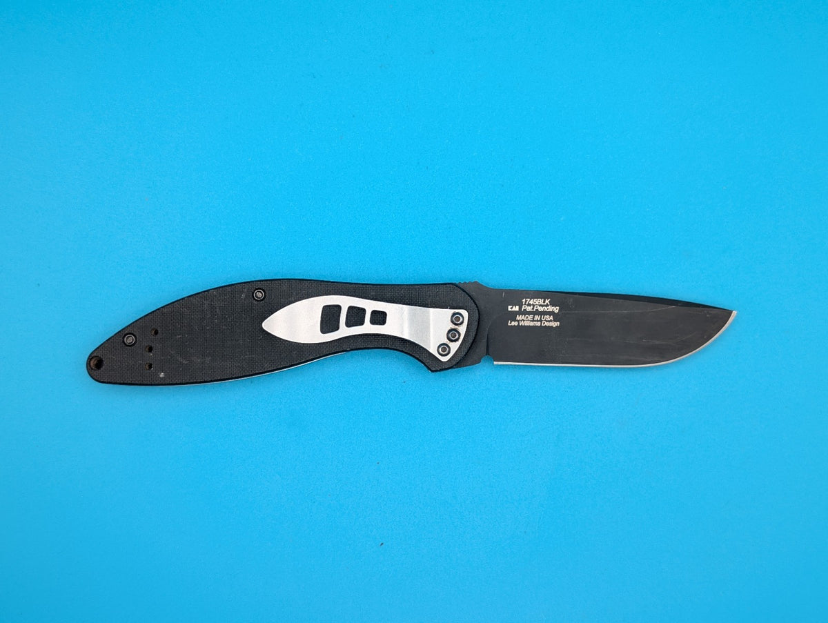 KERSHAW 1745BLK ENER-G2 BLACK LEE WILLIAMS DESIGN FLIPPER OPEN POCKET KNIFE!