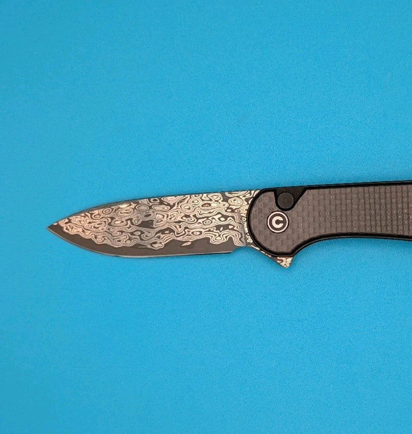 CIVIVI Button Lock Elementum II Flipper Knife Carbon Fiber & G10 Handle
