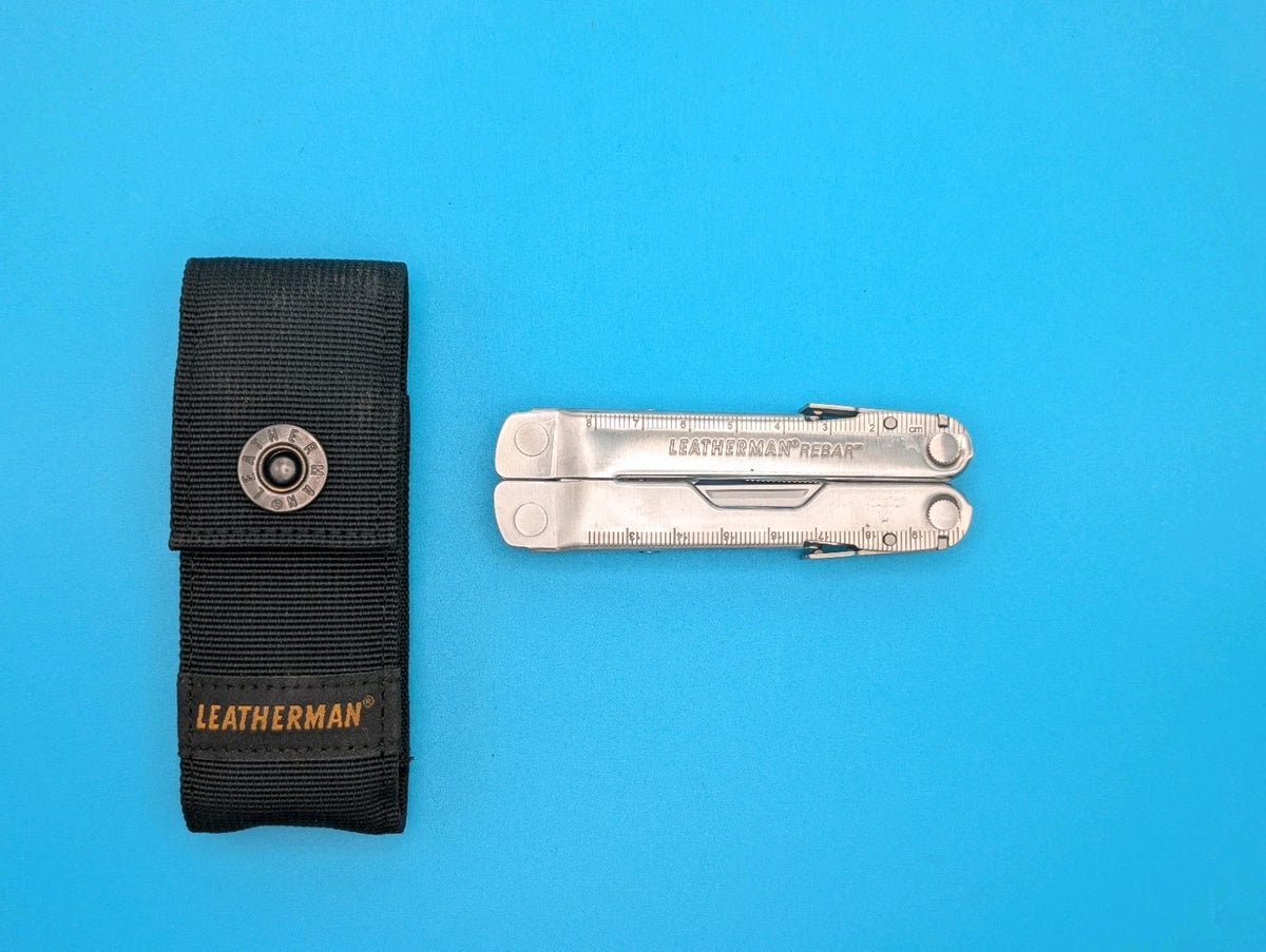 Leatherman Rebar Multi-Tool, Stainless with Sheath, Rogers Group
