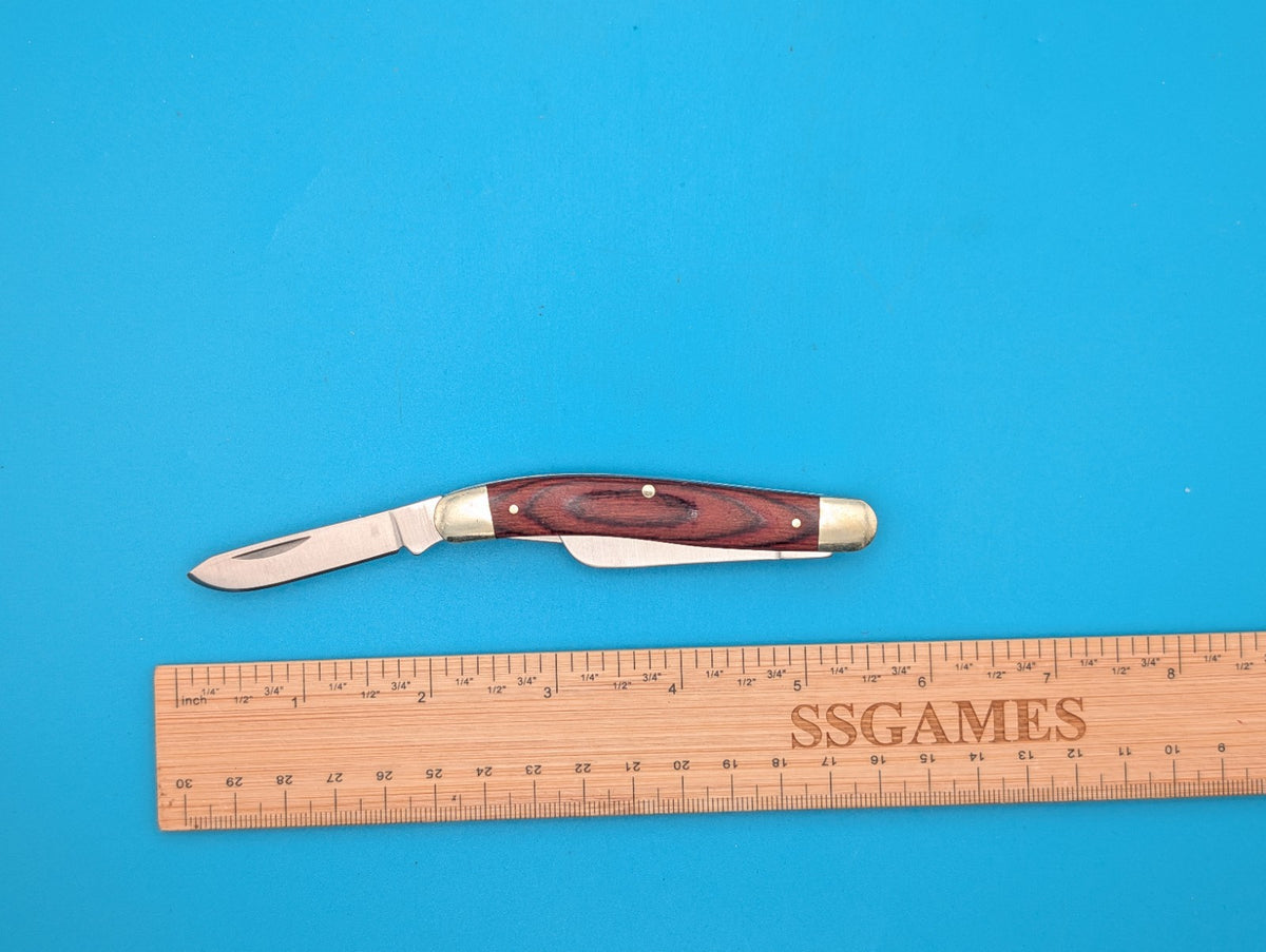 Vintage Three Blade LL Bean Folding Knife Made In Maine USA