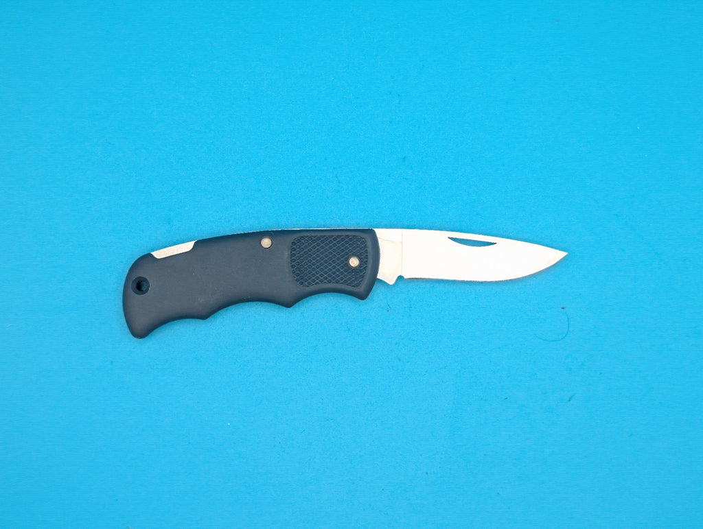 Cutco 1886 Plain Edge Blade USA Lockback Knife! Blue Handle!