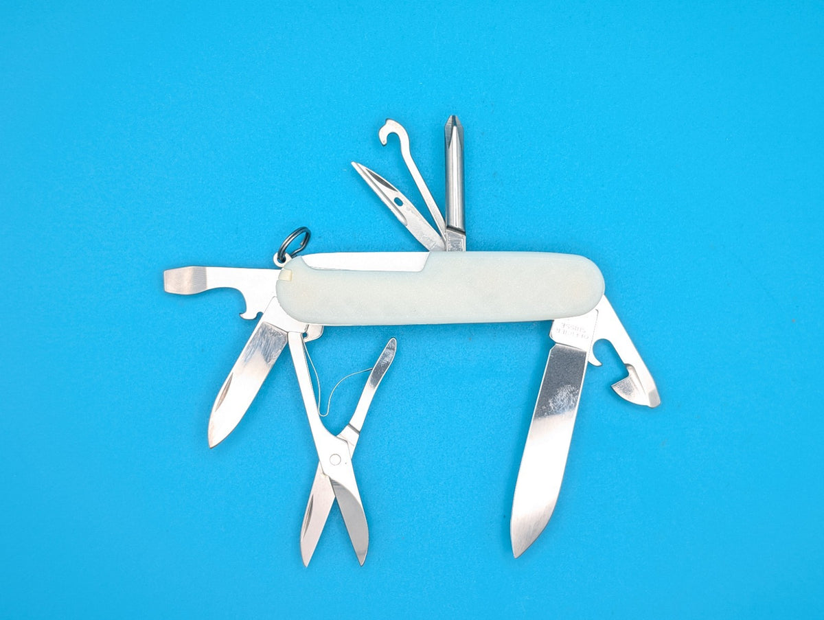 Custom Victorinox Super Tinker Glow in the Dark Swiss Army Knife Multi Tool!