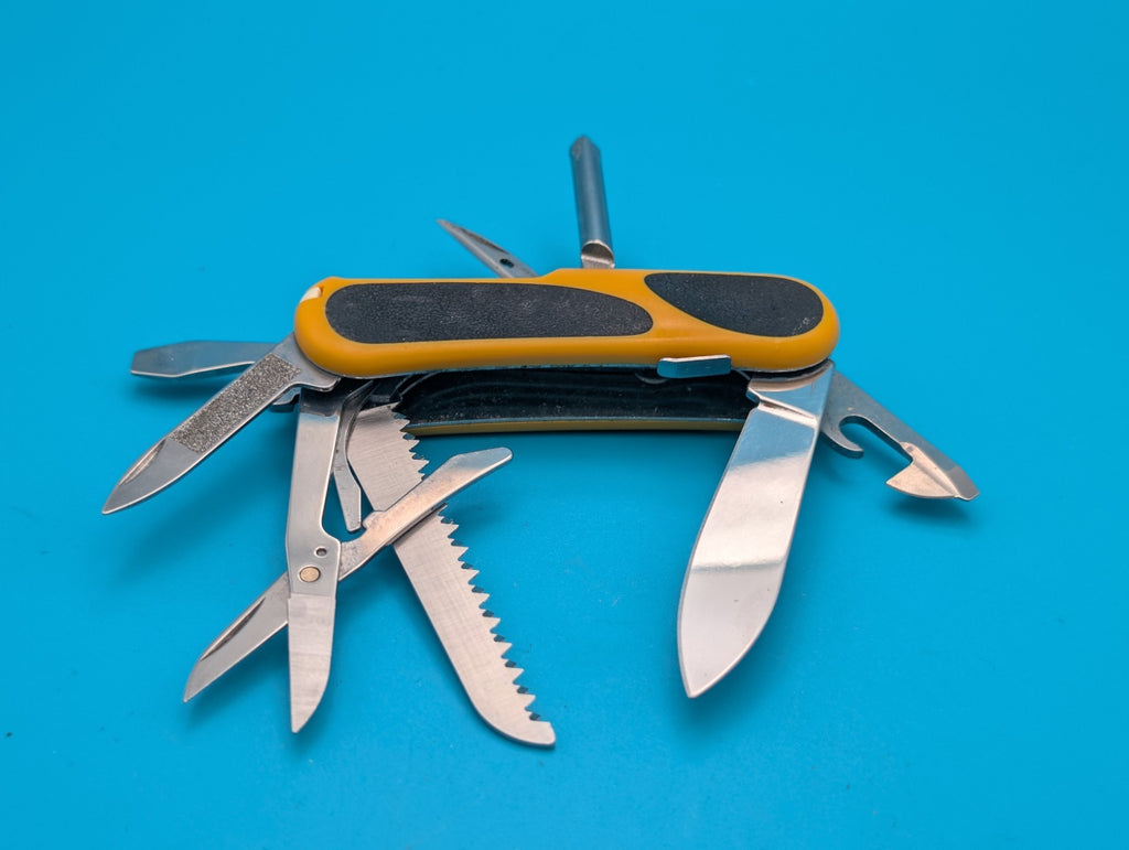 Victorinox EvoGrip S18 Yellow & Black Swiss Army Knife Multi Tool