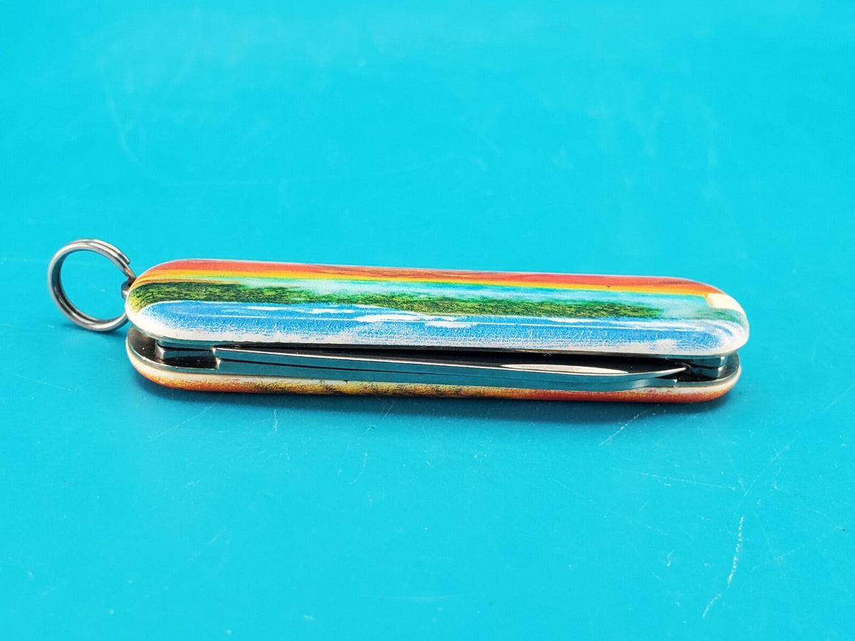 Victorinox Classic SD Yellowstone Prismatic Lake Swiss Army Knife Multi Tool!