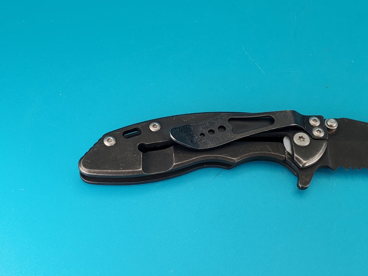 Gerber Torch I Frame Lock Plain Edge Blade Folding Pocket Knife! Black!