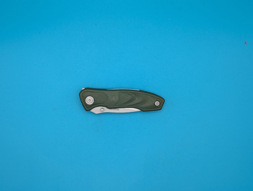 Vintage Leatherman Crater Green Combo Edge Pocket Knife! RARE!