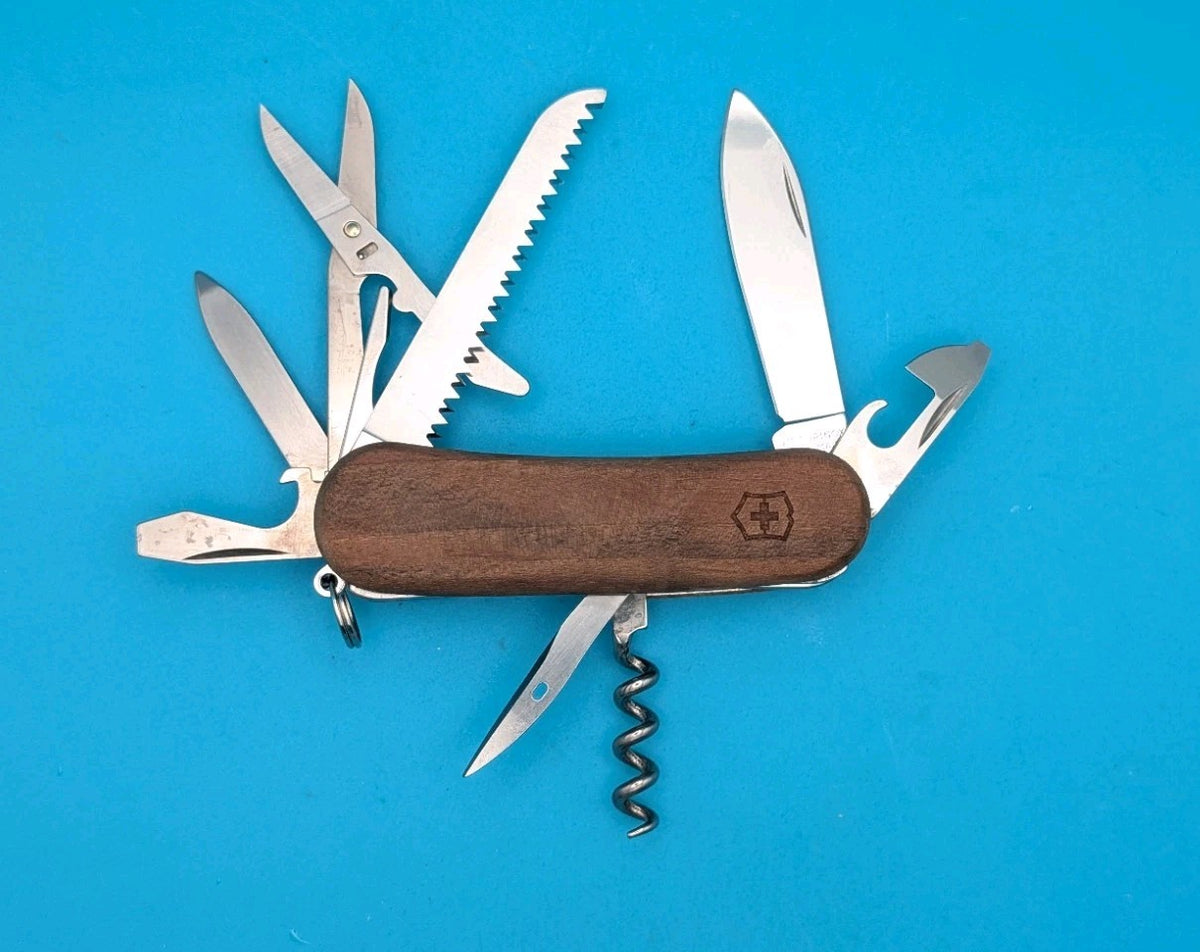 Victorinox Delemont EvoWood 17 85mm Swiss Army Knife Multi-Tool!