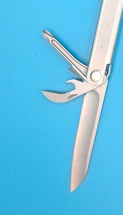 LEATHERMAN Bond Multitool, Stainless Steel Everyday Tool! WITH SHEATH!