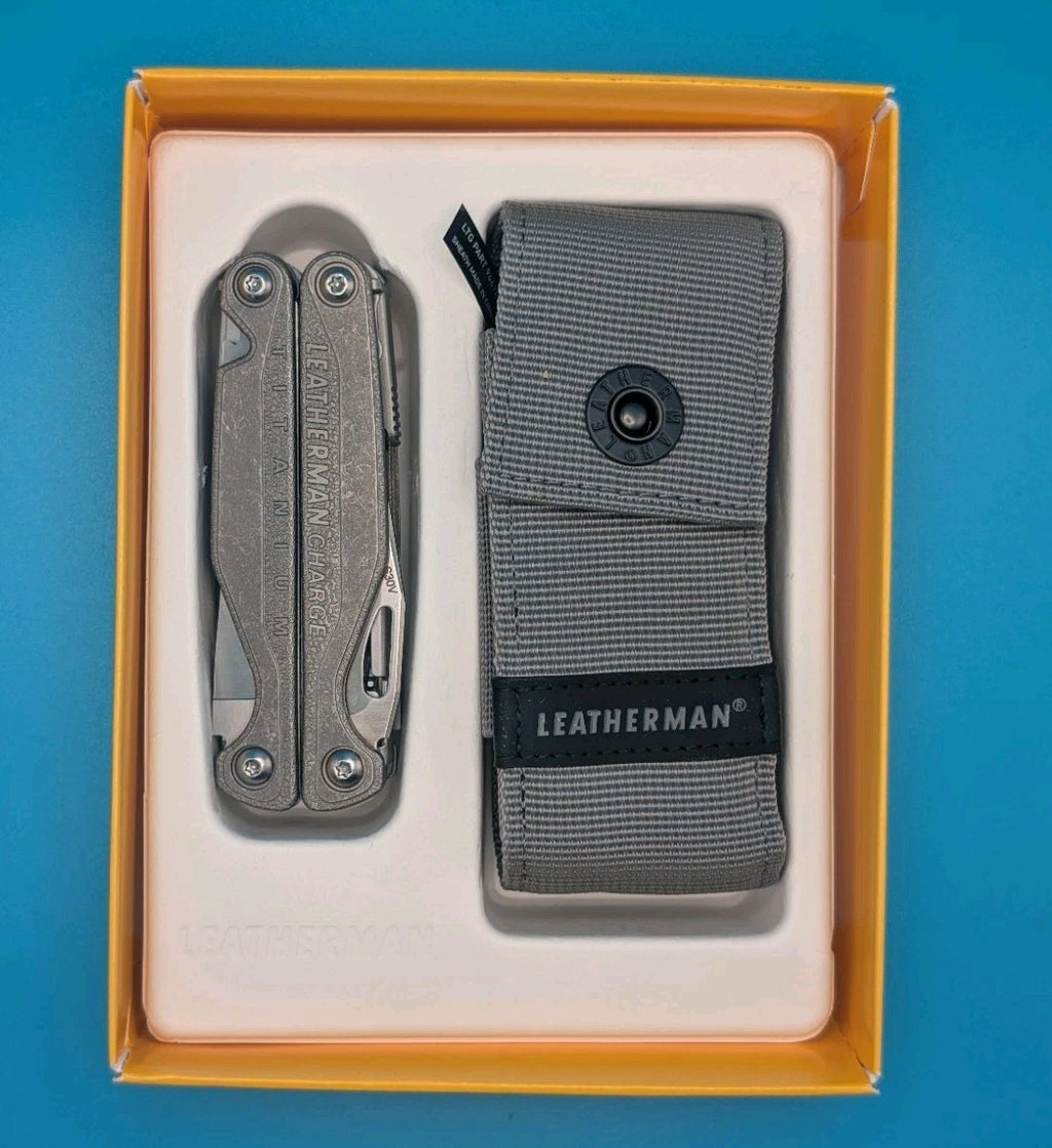 Retired New Leatherman Charge+ TTi Titanium Multi-Tool S30V Nylon Sheath