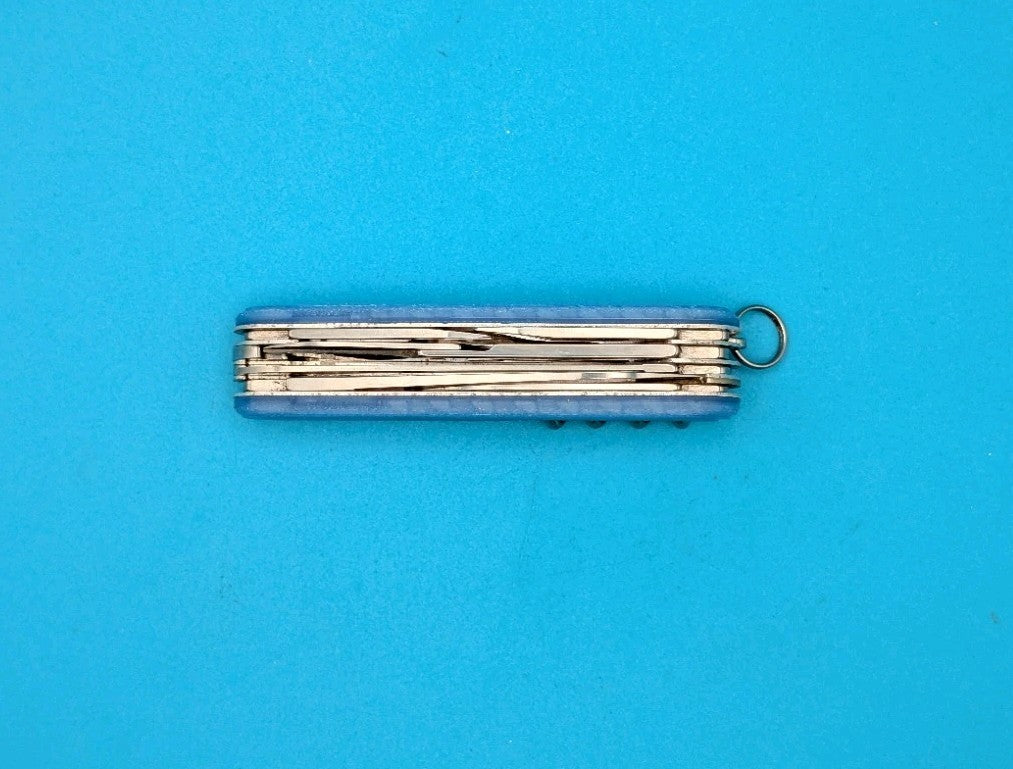 Custom Victorinox Huntsman Firefly Blue Glow in the Dark Swiss Army Knife! 91mm