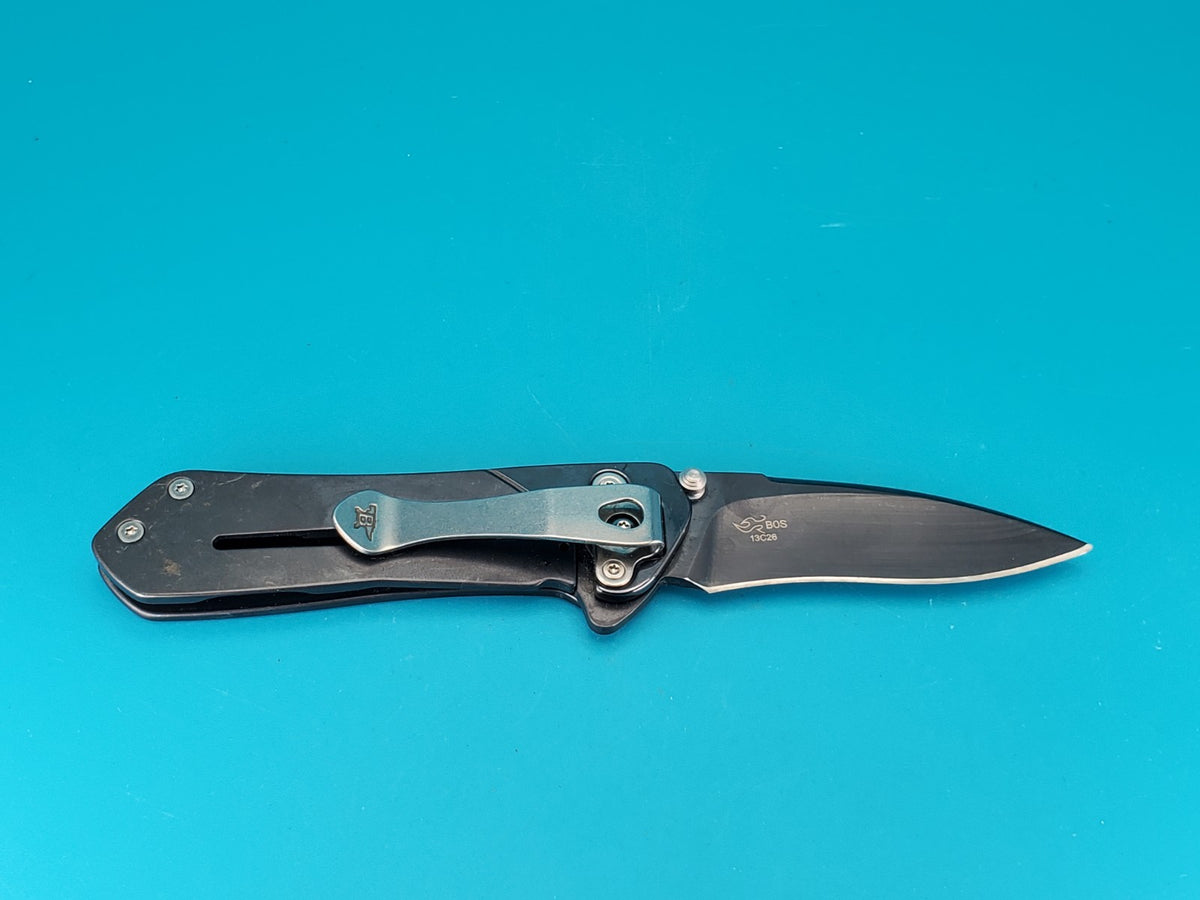 BUCK KNIFE 015 LUX MED AVID BOS 13C26 SANDVIK FRAME LOCK PLAIN EDGE POCKET KNIFE