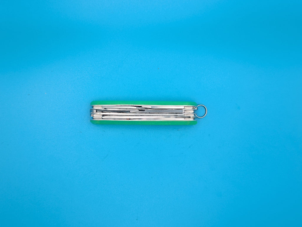 Custom Victorinox Fieldmaster Firefly Green Glow in the Dark Swiss Army Knife!