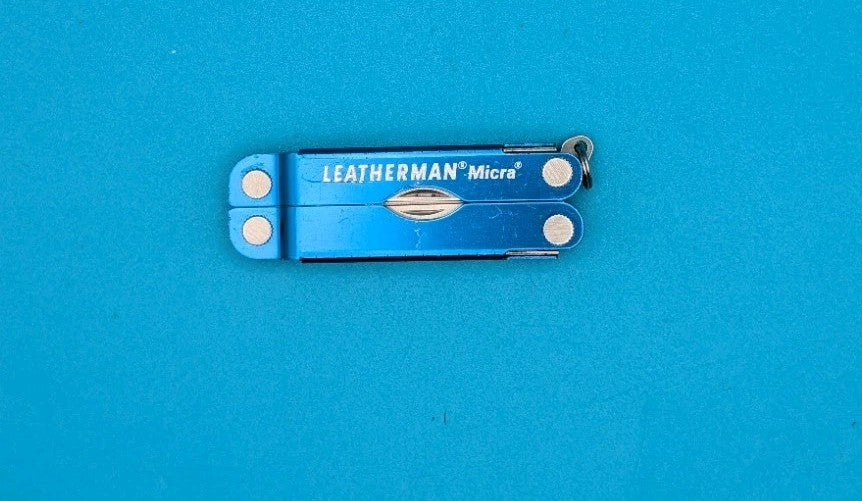 Leatherman Micra Multi-Tool, Knife, Scissors, Key Ring, Blue!
