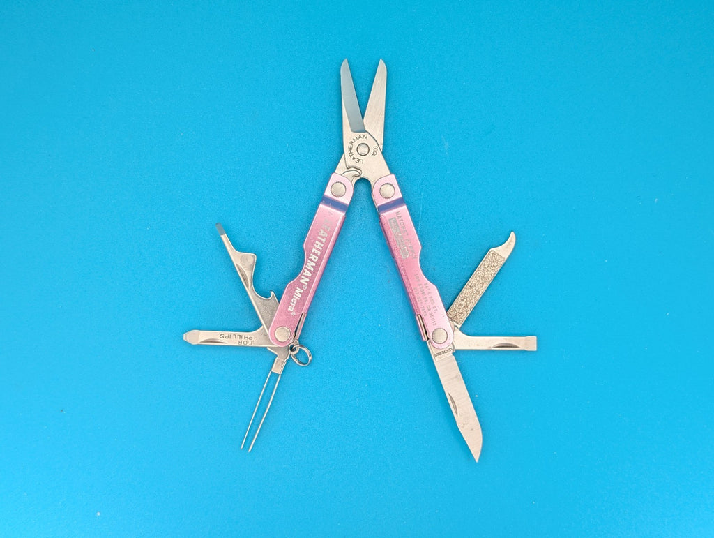 Leatherman Micra Multi-Tool Knife Scissors Key Ring! MIXED COLORS! LOT OF 5!