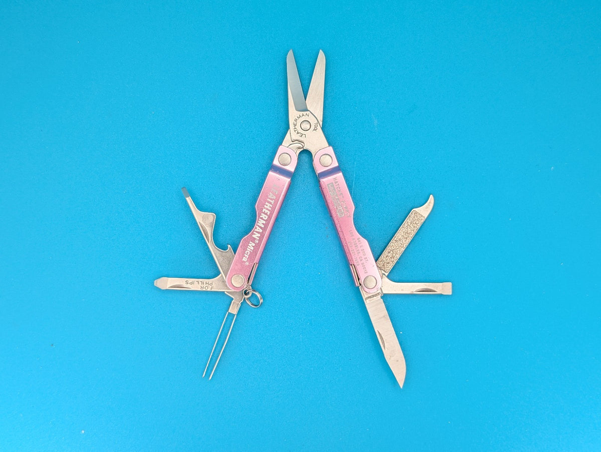 Leatherman Micra Multi-Tool Knife Scissors Key Ring! MIXED COLORS! LOT OF 5!