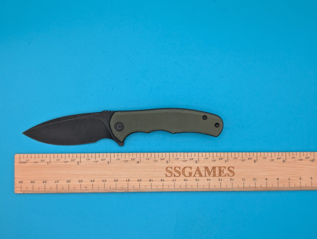 Civivi Mini Praxis Flipper Pocket Knife Liner Lock Plain Edge Blade! Olive Green