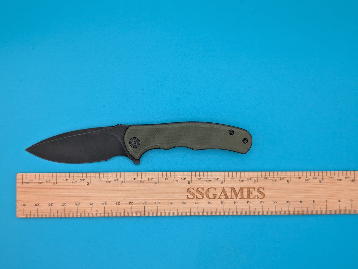 Civivi Mini Praxis Flipper Pocket Knife Liner Lock Plain Edge Blade! Olive Green