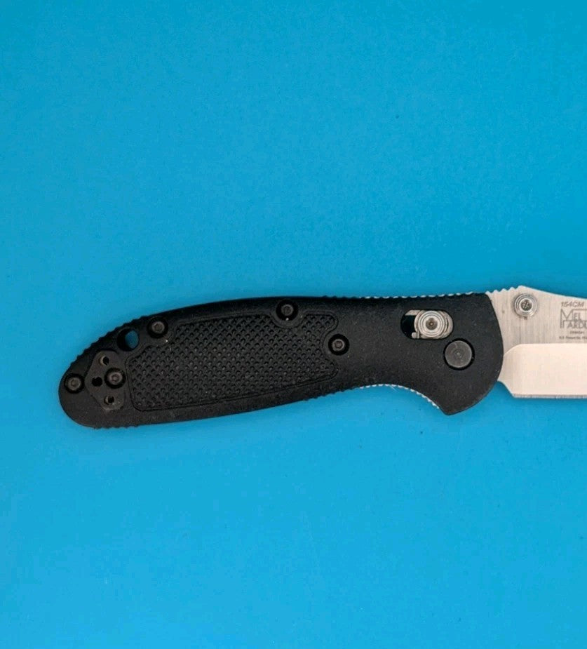 Benchmade Mini Griptilian 556 Black Handles 2.91" 154cm  Drop Point Pocket Knife